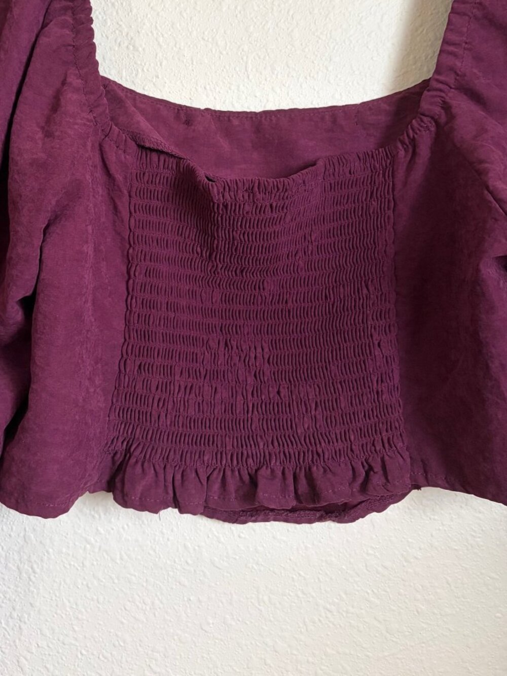 Kirious LA Corset Style Crop Top – Burgundy Wine – Juniors XL - Picture 7 of 7
